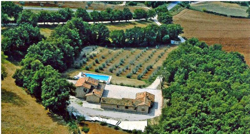 Villa vacanze Umbria con piscina vista panoramica
