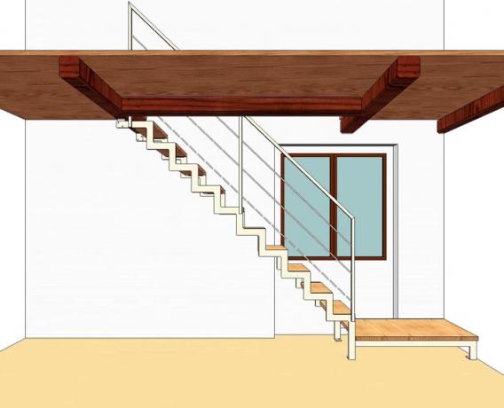 s92 scala prefabbricata ferro e legno