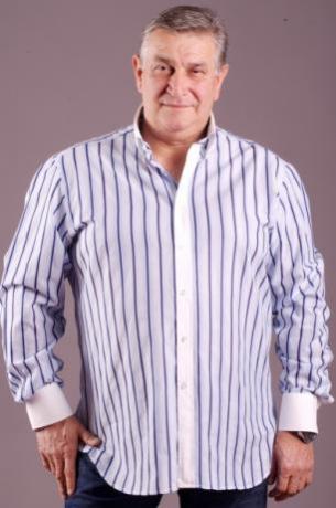 Camicia uomo taglie forti maniche lunghe modello c