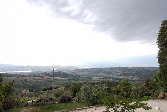 Residence a Perugia con panorama colline Umbre 