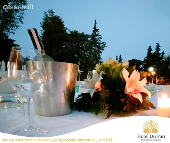 Cena romantica all'aperto Abruzzo