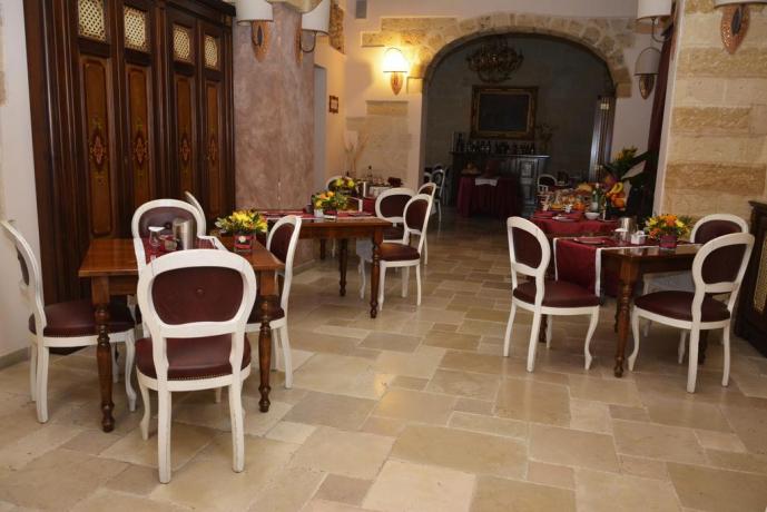 Albergo nel salento vicino al mare, sala colazione 