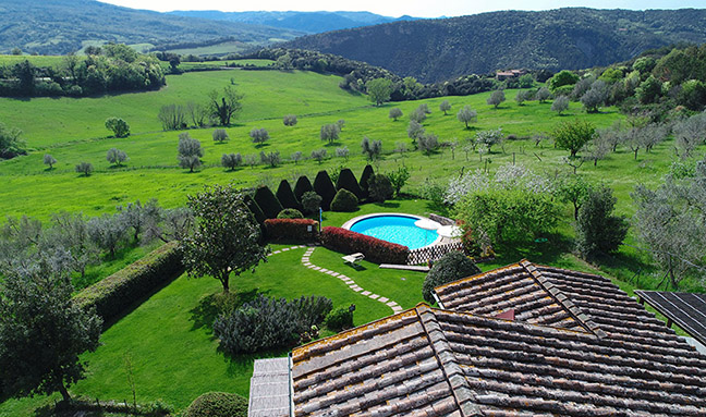 Vista dalla villa