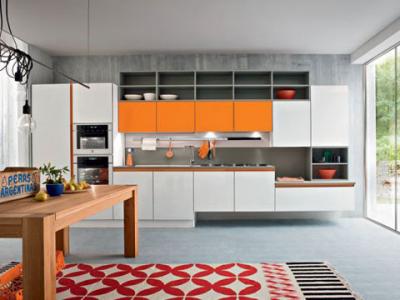 Cucina componibile bicolore mod. ONDA