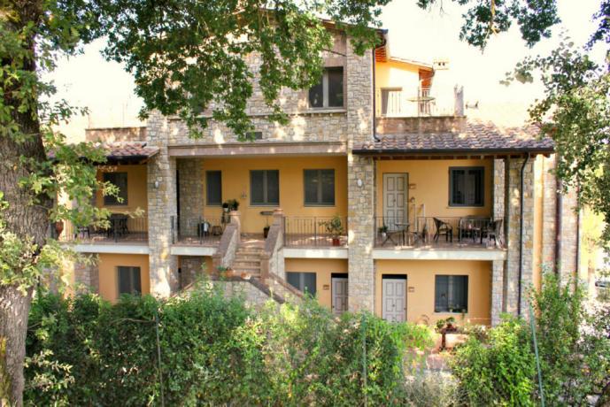 Facciata esterna appartamenti privati a Perugia