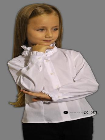 Camicia bambina maniche lunghe modello slim