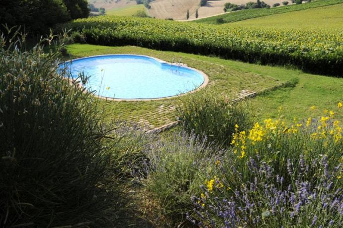 Agriturismo con piscina privata nelle Marche