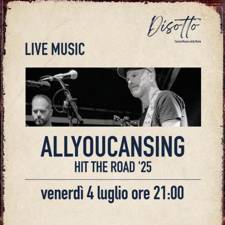 Disotto Accoglie AllYouCanSing il 4 Luglio 2025 per una Serata Unica