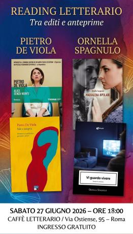 Letture d'autore a Roma: De Viola e Spagnulo al Caffè Letterario