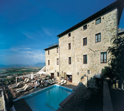 Piscina panoramica in terrazza 