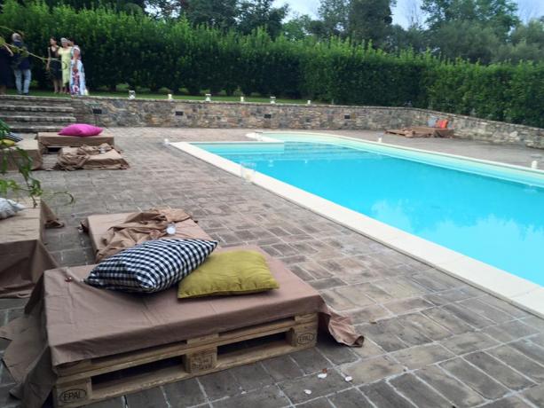 Piscina in villa esclusiva eventi e matrimoni Perugia-Piscille