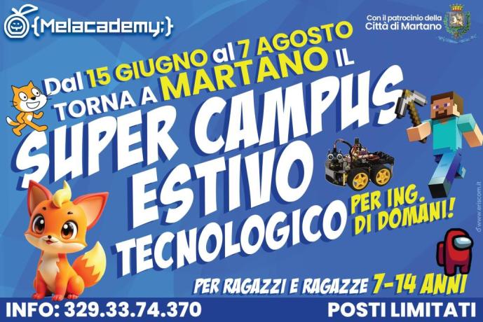 A Martano la terza edizione del campo estivo tecnologico di Melacademy