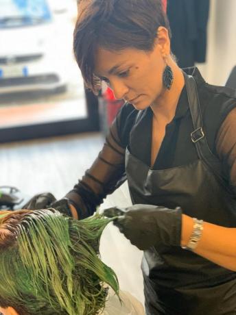 Tintura Verde: Capelli donna (Bastia Umbra Perugia)