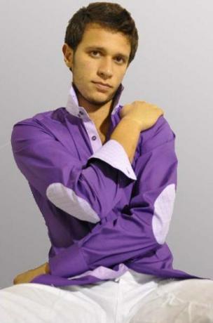 Camicia uomo modello slim maniche lunghe