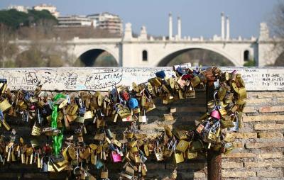 Lucchetti sul Ponte Milvio 