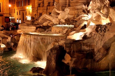 Detail of the Fountain of Trevi