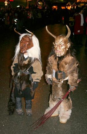 The krampus-parade in vipiteno