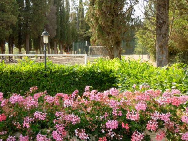 Parco con divertimento bambini villa-storica Umbria