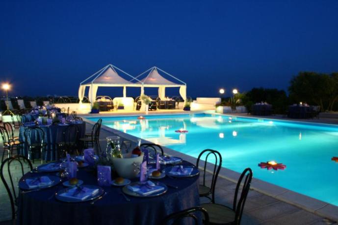 Piscina vista Panoramica Hotel 3 stelle Ostuni