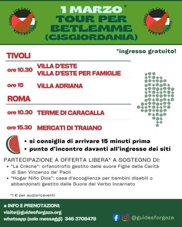 Visite guidate per orfanotrofio e casa Accoglienza a Betlemme