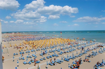 Beach and sea of Cesenatico 