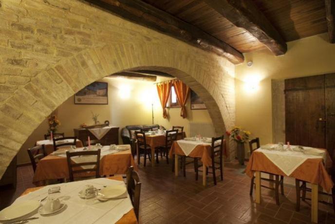 Romantico ristorante tra Montefalco e Spoleto 