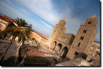 Terrazza con splendida vista sul Duomo di Cefalù