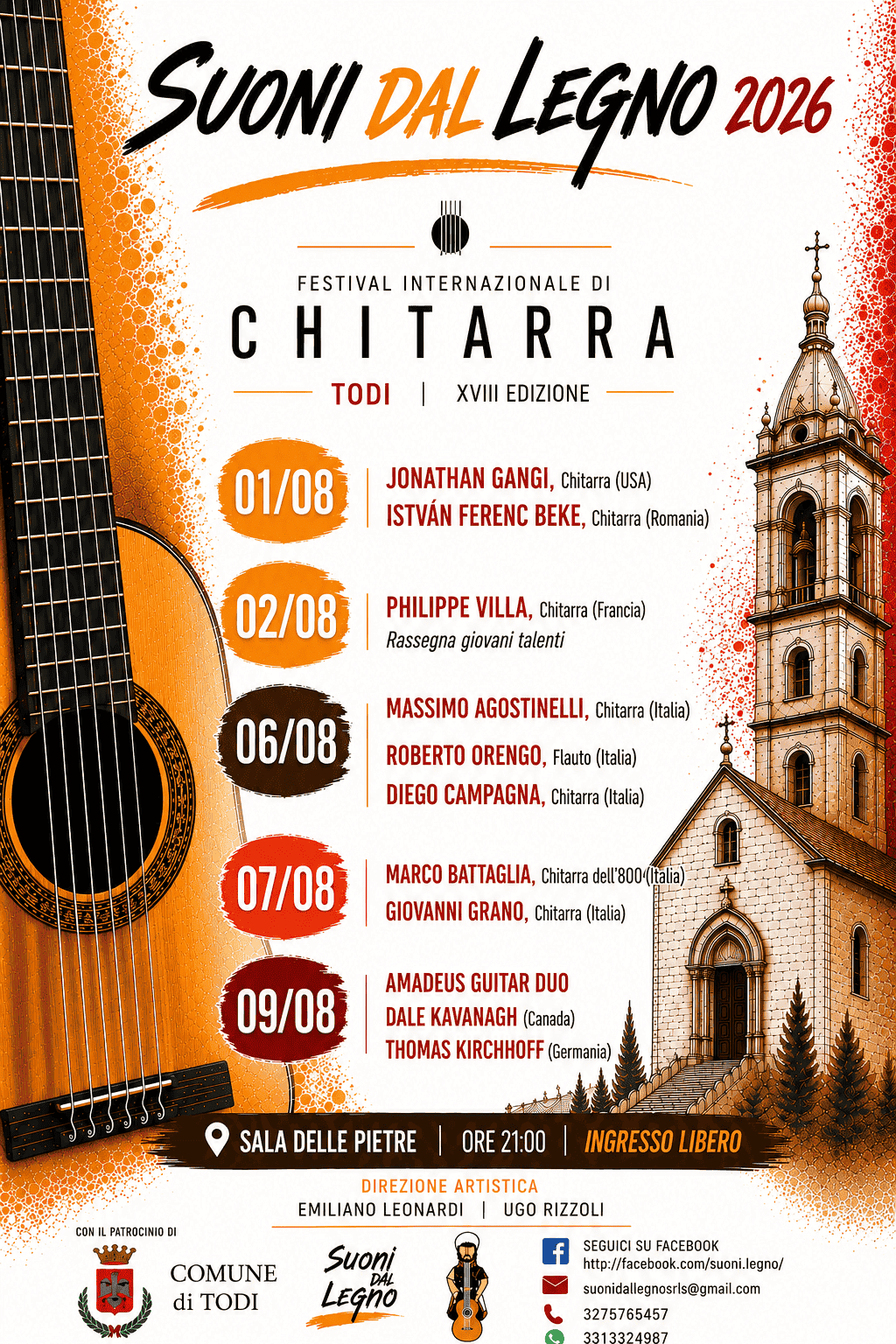 SUONI DAL LEGNO 2026 Festival Internazionale di Chitarra – XVIII Edizione