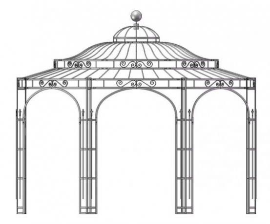 gazebo in ferro