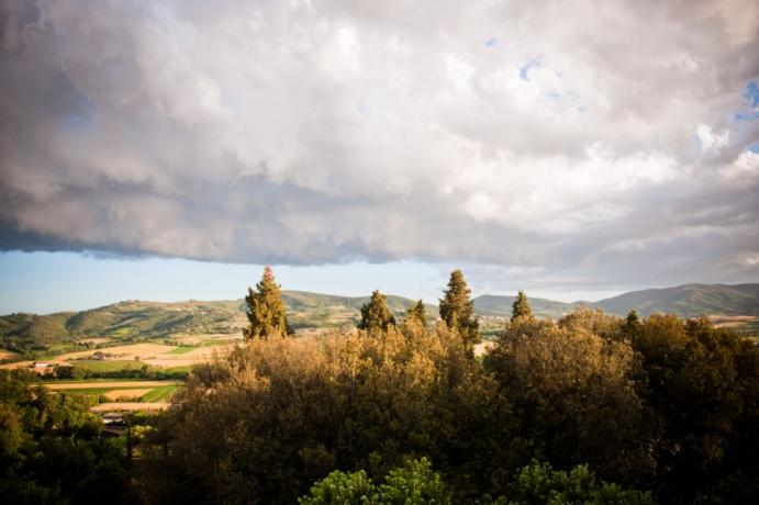 Vista vallata Umbra albergo 5stelle sopra Perugia 