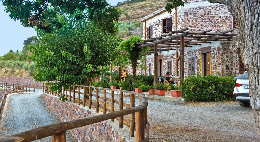Terrazza esterna dell'Agriturismo 