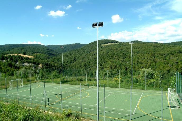 Campo da calcetto in Country House in Umbria 