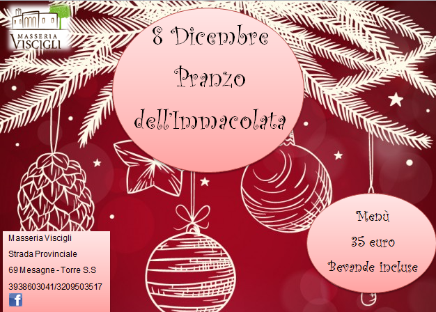 Menu Di Natale A 35 Euro.Pranzo Dell Immacolata