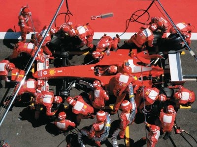 Pitstop della Ferrari