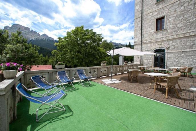 Terrazzo solarium dove rilassarsi 