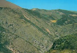 Panorama gola del bottaccione a gubbio