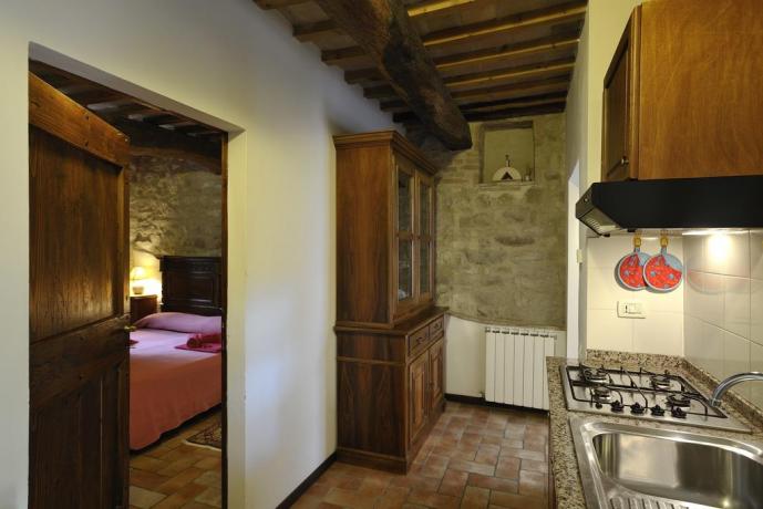 Cucina attrezzata in appartamento-vacanza Itrana a Corciano