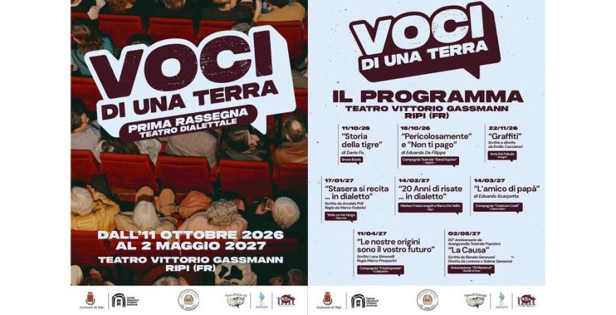 Voci di una terra - Prima rassegna di teatro dialettale