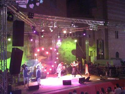 Concerto Notte Rosa americane luci audio