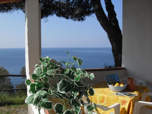 Appartamento vacanza con patio vista mare Palinuro 