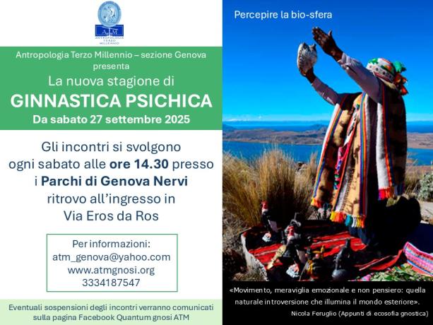 Ciclo di incontri GRATUITI Ginnastica psichica