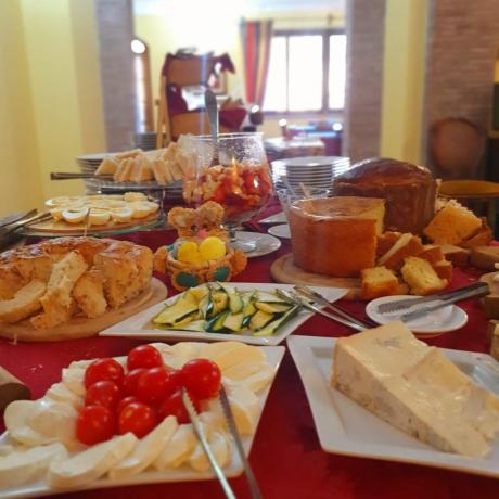 Agriturismo Alto-Lazio: Colazione a Buffet dolce e salato