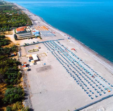 Villaggio turistico Scalea con spiaggia privata attrezzata 