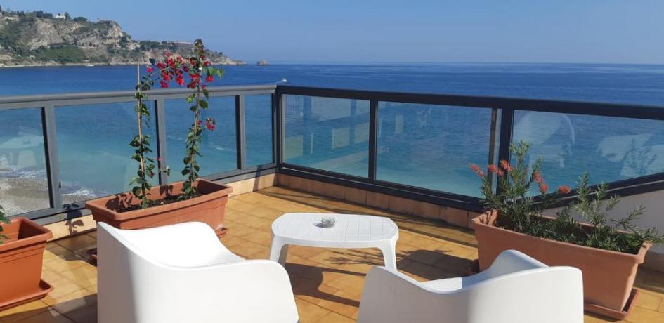 Terrazza Panoramica a Taormina Vista-Mare vicino Stazione-Treni