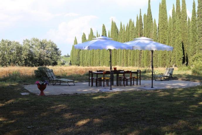 Villa Vacanza Montespertoli: Vista panoramica camere 