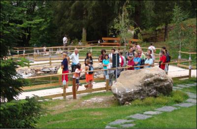 The botanical gardens, for disabled and blind