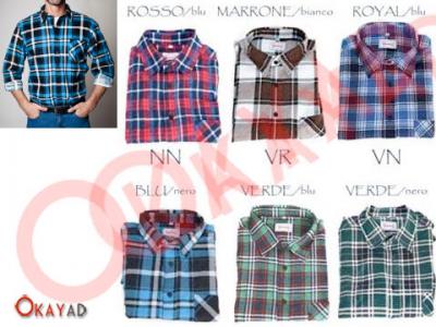 Camicia a quadri scozzese in flanella