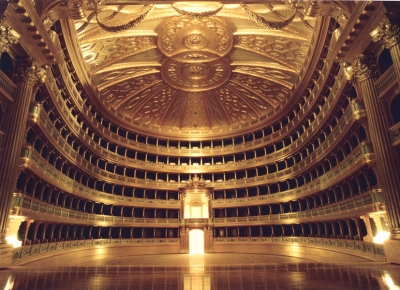 The theatre -La Scala- inside