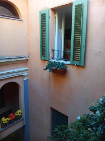 cortile interno casavacanze a Spello