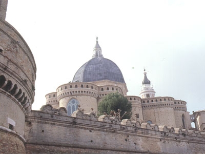 Loreto's Basilica external view